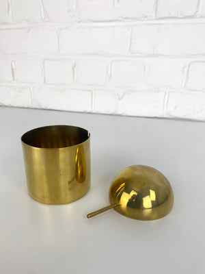 Brass Ashtray by Arne Jacobsen for SAS Hotel by Stelton, Cylinda-Line, 1960s