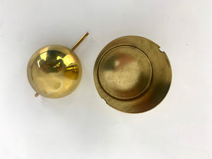 Brass Ashtray by Arne Jacobsen for SAS Hotel by Stelton, Cylinda-Line, 1960s