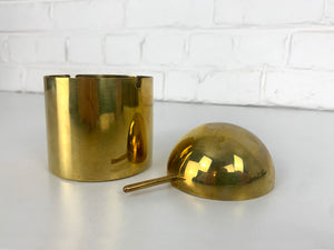 Brass Ashtray by Arne Jacobsen for SAS Hotel by Stelton, Cylinda-Line, 1960s