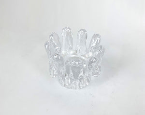 Sunflower Glass Candle Holder by Göran Wärff for Kosta Boda, Sweden, 1970s