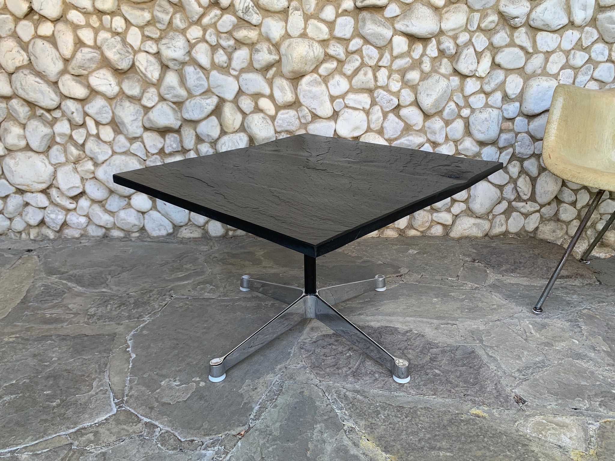 Contract base Coffee Table in Slate by Charles & Ray Eames, Herman Miller 1960s