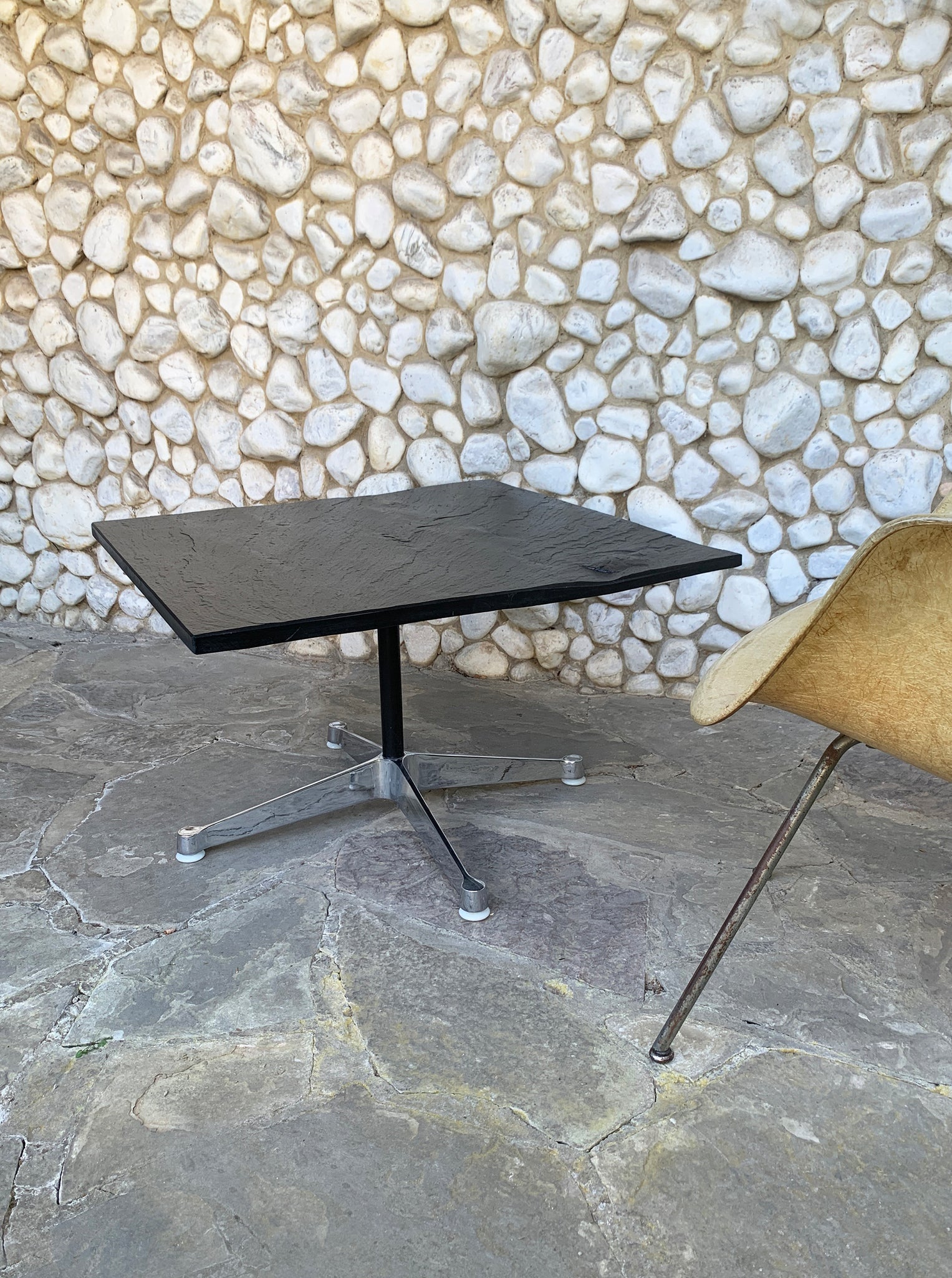 Contract base Coffee Table in Slate by Charles & Ray Eames, Herman Miller 1960s