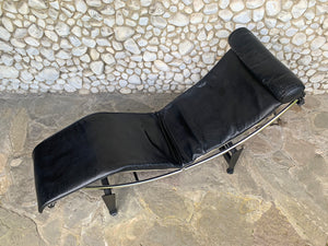 Chaise Longue LC4 leather by Le Corbusier, Jeanneret & Perriand, Cassina, 1980s