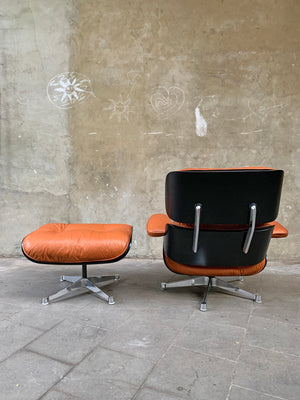 Lounge Chair & Ottoman by Charles & Ray Eames for Herman Miller, 1960s, new leather