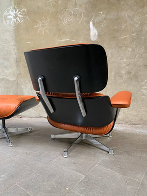 Lounge Chair & Ottoman by Charles & Ray Eames for Herman Miller, 1960s, new leather