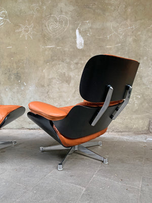 Lounge Chair & Ottoman by Charles & Ray Eames for Herman Miller, 1960s, new leather