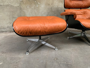 Lounge Chair & Ottoman by Charles & Ray Eames for Herman Miller, 1960s, new leather