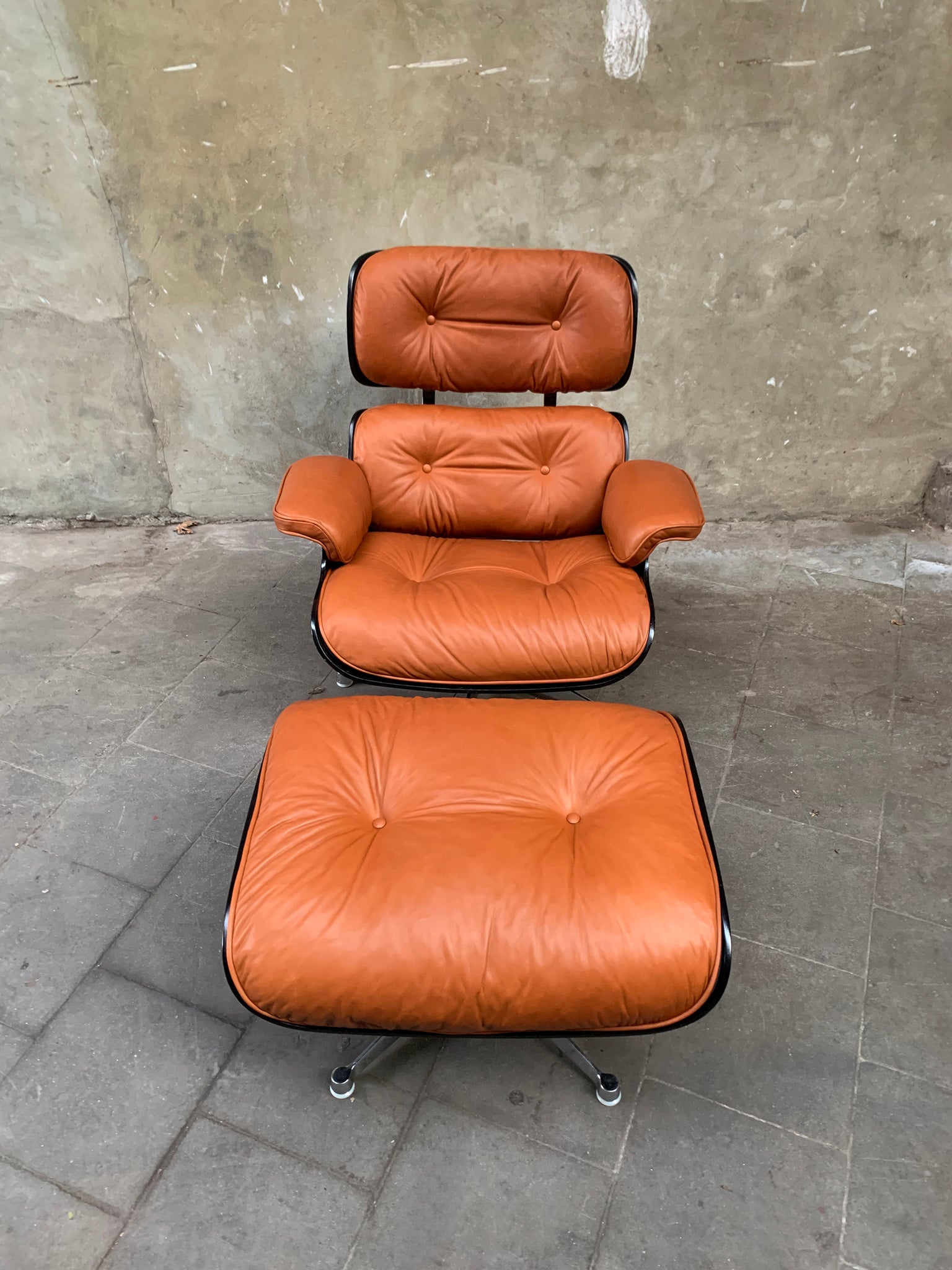 Lounge Chair & Ottoman by Charles & Ray Eames for Herman Miller, 1960s, new leather