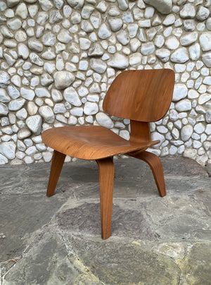 LCW Lounge Chair in Walnut by Charles & Ray Eames for Herman Miller, 1950s