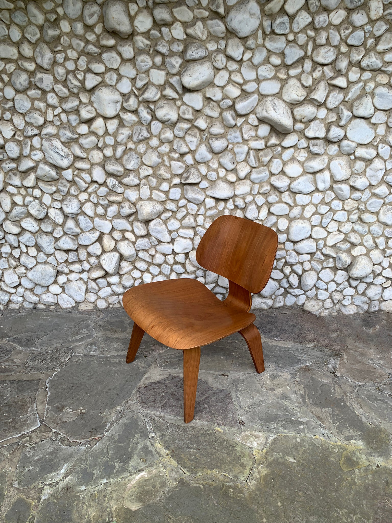 LCW Lounge Chair in Walnut by Charles & Ray Eames for Herman Miller, 1950s