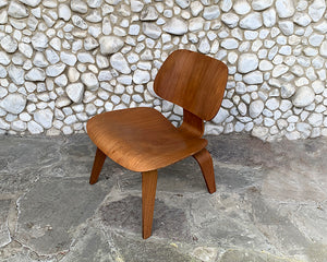 LCW Lounge Chair in Walnut by Charles & Ray Eames for Herman Miller, 1950s