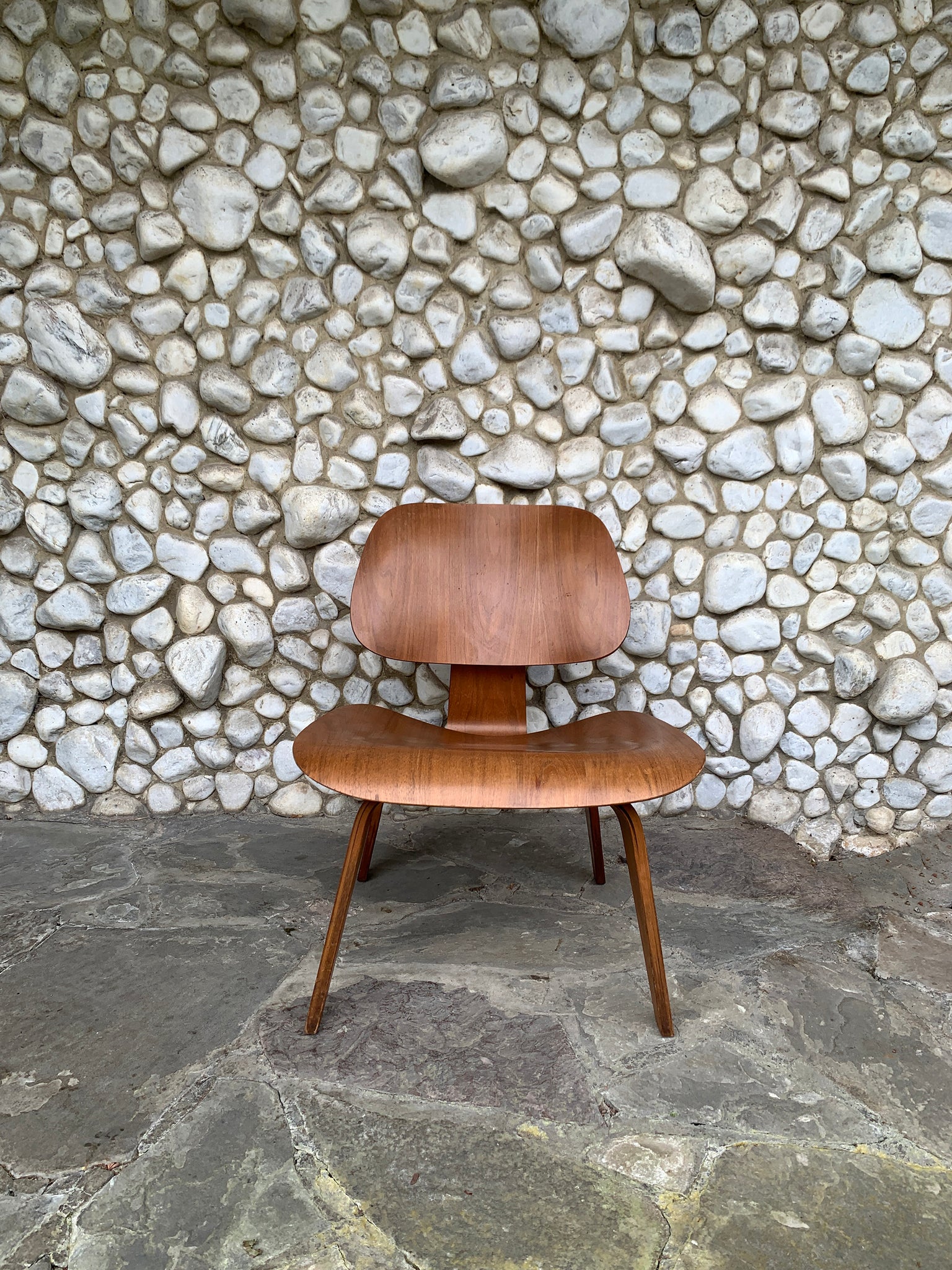 LCW Lounge Chair in Walnut by Charles & Ray Eames for Herman Miller, 1950s