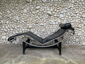 Chaise Longue LC4 leather by Le Corbusier, Jeanneret & Perriand, Cassina, 1980s