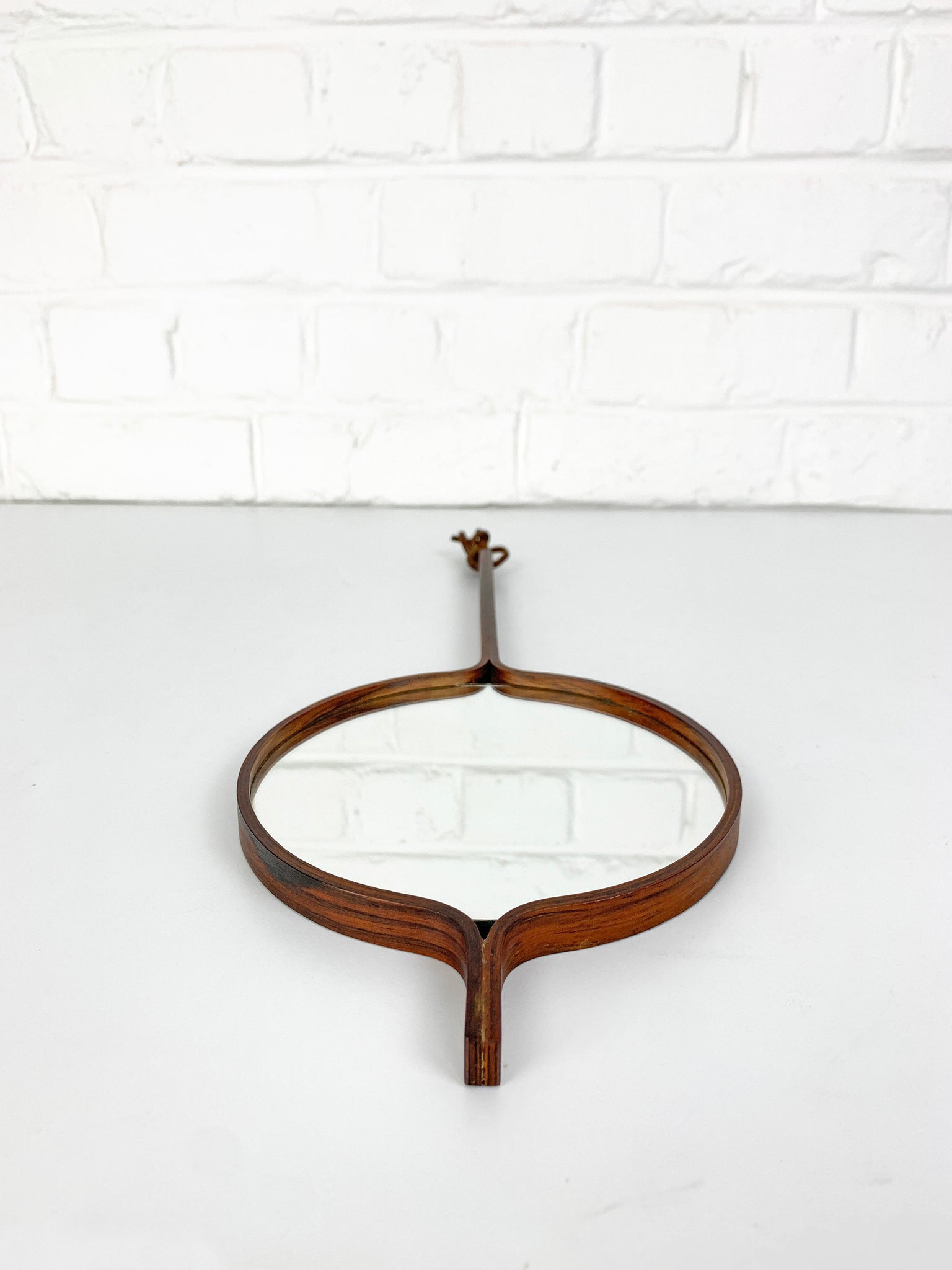 Scandinavian Mirror in teak wood, Bech & Starup, Den Permanente, Denmark, 1960s