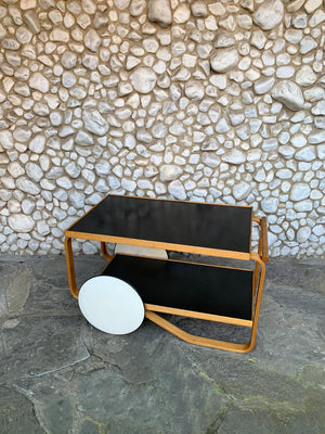 Tea Cart Model 901 Trolley by Alvar Aalto for Artek, Finland, 1950s