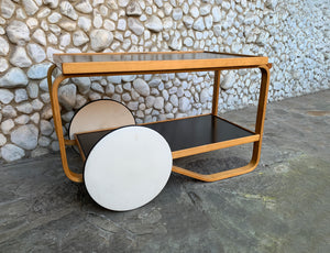 Tea Cart Model 901 Trolley by Alvar Aalto for Artek, Finland, 1950s