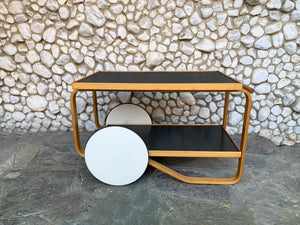 Tea Cart Model 901 Trolley by Alvar Aalto for Artek, Finland, 1950s