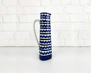 Indigo Stoneware Carafe or Vase by Karin Björquist for Gustavsberg, Sweden, 1950s