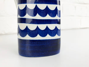 Indigo Stoneware Carafe or Vase by Karin Björquist for Gustavsberg, Sweden, 1950s