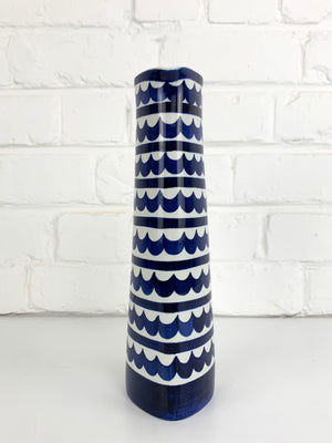 Indigo Stoneware Carafe or Vase by Karin Björquist for Gustavsberg, Sweden, 1950s