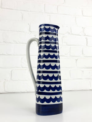 Indigo Stoneware Carafe or Vase by Karin Björquist for Gustavsberg, Sweden, 1950s