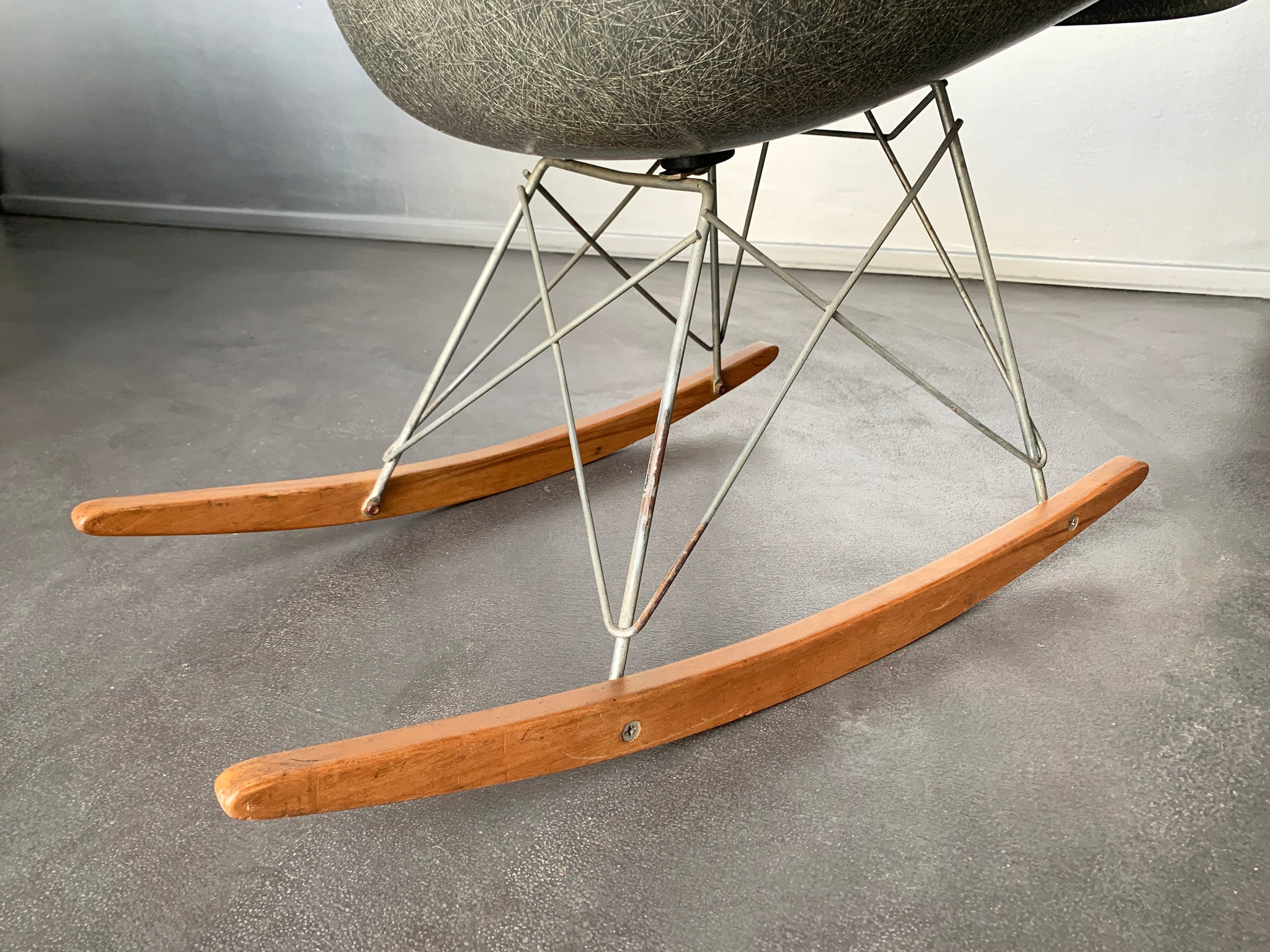 RAR Rocking Chair by Charles & Ray Eames for Herman Miller original base, 1950s