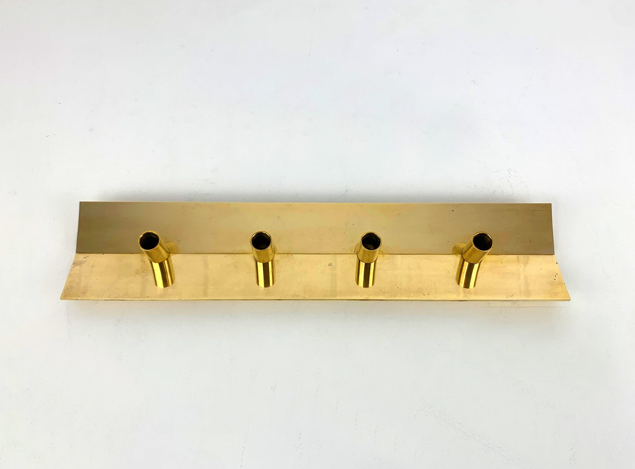 Scandinavian Candleholder N69 in Brass by Pierre Forsell for Skultuna Sweden 1960s