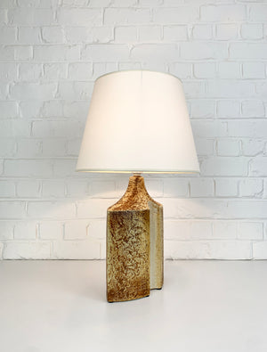 Big Danish Søholm Stentøj ceramic table lamp, glazed stoneware by Haico Nitzsche