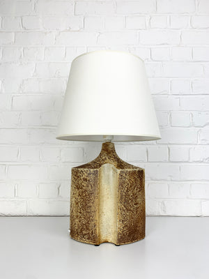 Big Danish Søholm Stentøj ceramic table lamp, glazed stoneware by Haico Nitzsche