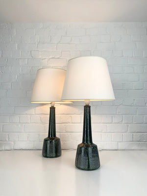 Pair Ceramic Table Lamps by Esben Klint for Le Klint / Palshus, Denmark