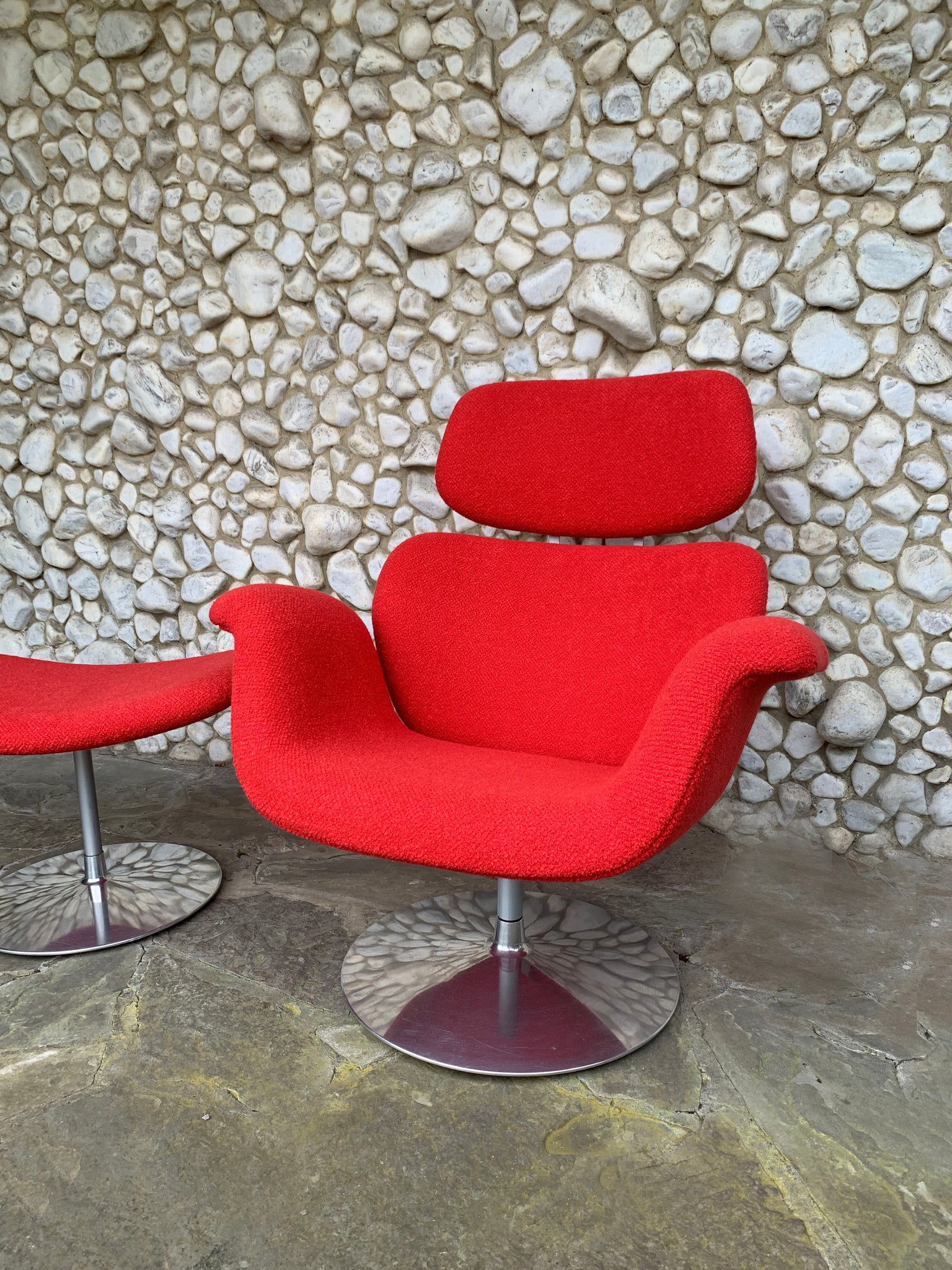 Big Tulip Lounge Chair & ottoman by Pierre Paulin for Artifort, 1980s