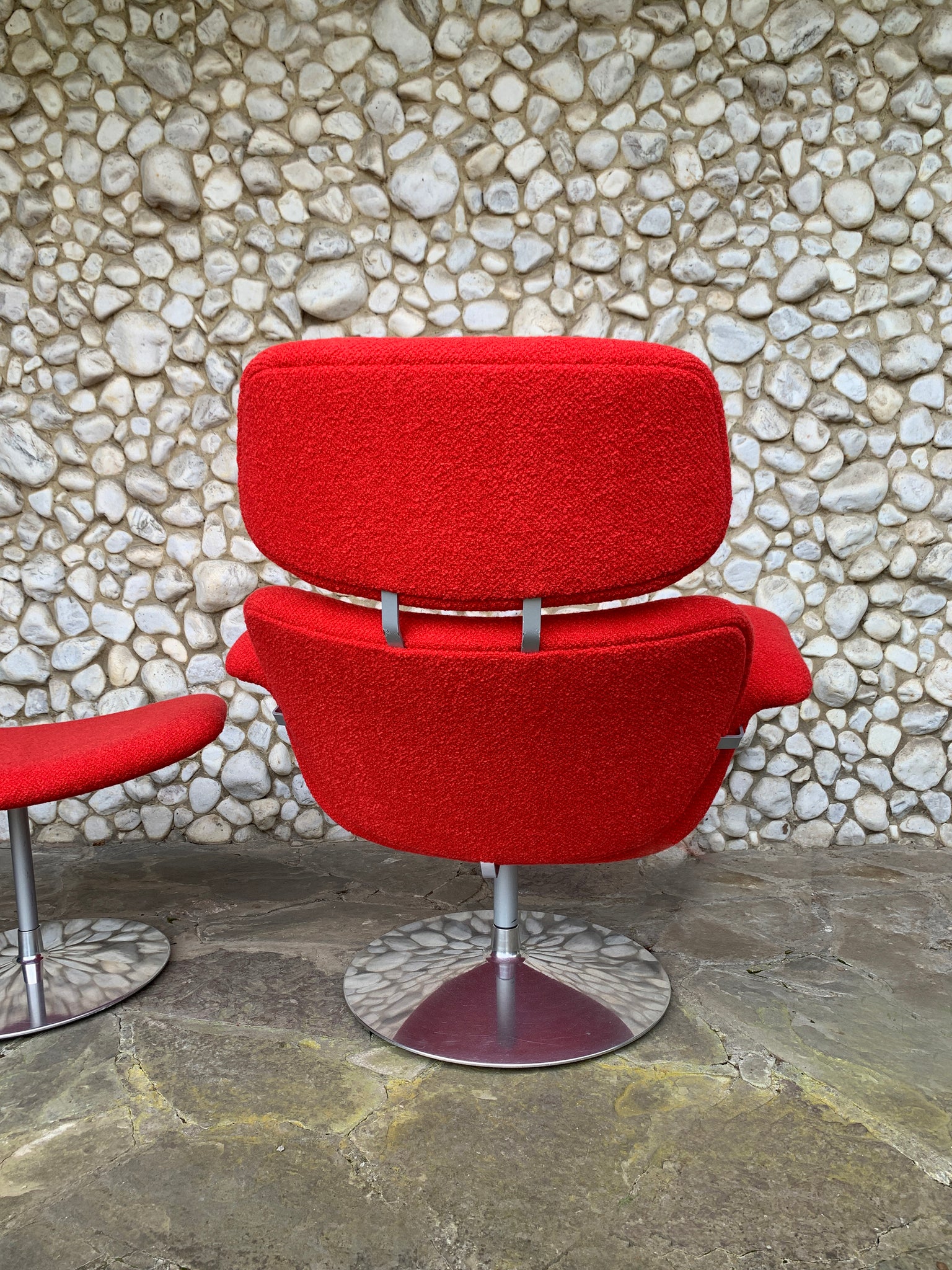 Big Tulip Lounge Chair & ottoman by Pierre Paulin for Artifort, 1980s