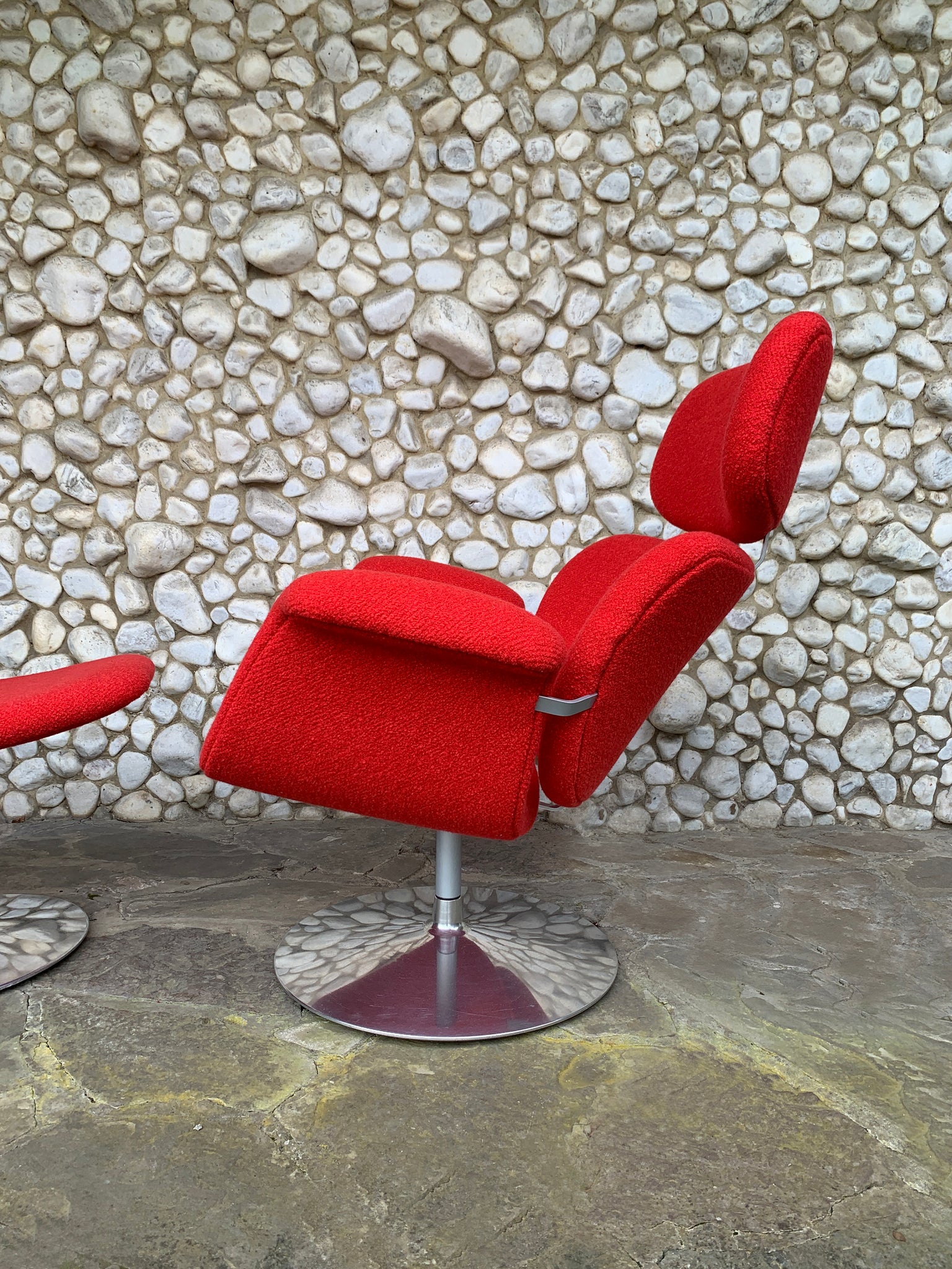 Big Tulip Lounge Chair & ottoman by Pierre Paulin for Artifort, 1980s