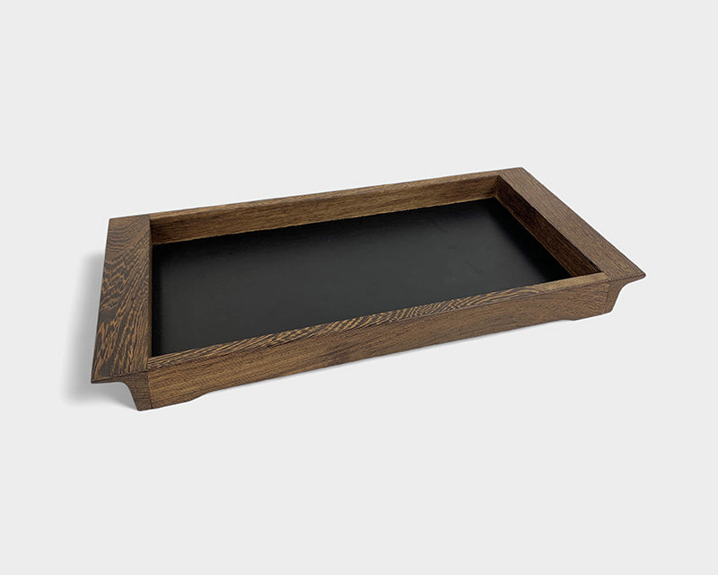 Modernist Serving tray in Wengé wood, Henning Seidelin for Voss, Denmark, 1960s