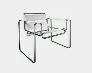 Bauhaus Wassily B3 Armchair from the 1980s by Marcel Breuer