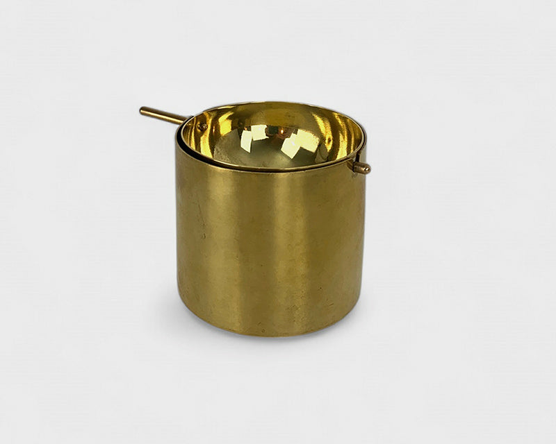 Brass Ashtray by Arne Jacobsen for SAS Hotel by Stelton, Cylinda-Line, 1960s