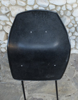 Black coquillage chair by Pierre Guariche for Meurop 1960s