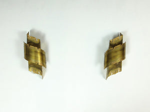 Danish Brutalist Wall Lights by Svend Aage Holm Sorensen for Holm Sorensen, Set of 2