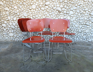 Aluminum & Birch Aluflex Dining Chairs by Armin Wirth. for Ph. Zieringer KG, Set of 8