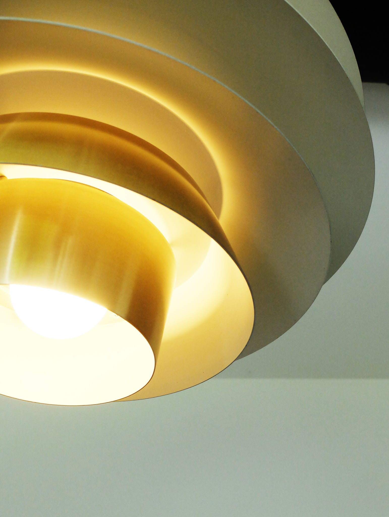 Verona Brass Pendant Lamp, brushed Gold Finish by Svend Middelboe for Nordic Solar, Denmark