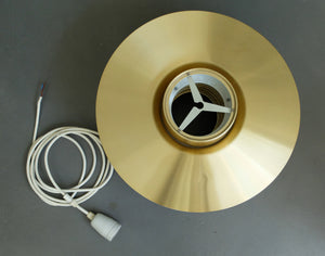 Verona Brass Pendant Lamp, brushed Gold Finish by Svend Middelboe for Nordic Solar, Denmark