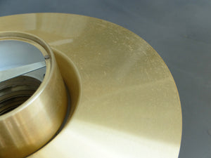 Verona Brass Pendant Lamp, brushed Gold Finish by Svend Middelboe for Nordic Solar, Denmark