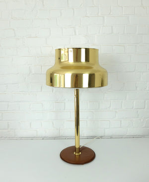 Bumling Brass & Leather Table Lamp by Anders Pehrson for Ateljé Lyktan, 1960s