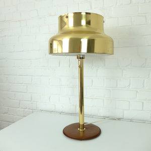 Bumling Brass & Leather Table Lamp by Anders Pehrson for Ateljé Lyktan, 1960s