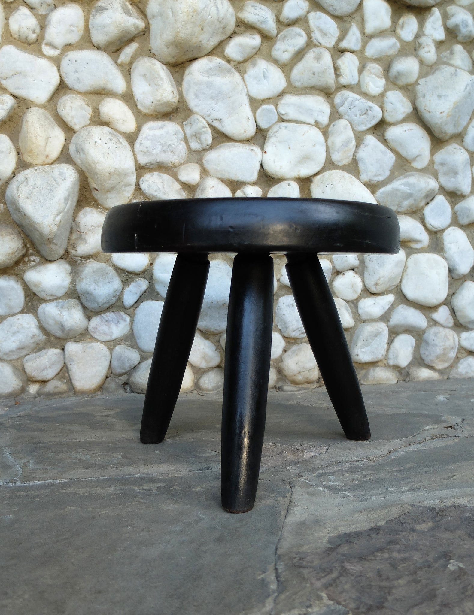 Tripod Berger Stool by Charlotte Perriand for Steph Simon, 1950s