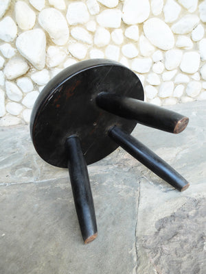 Tripod Berger Stool by Charlotte Perriand for Steph Simon, 1950s