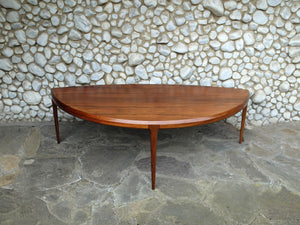 Scandinavian Coffee Table in Rosewood by Johannes Andersen for C. F. Christensen Silkeborg, Denmark, 1960s