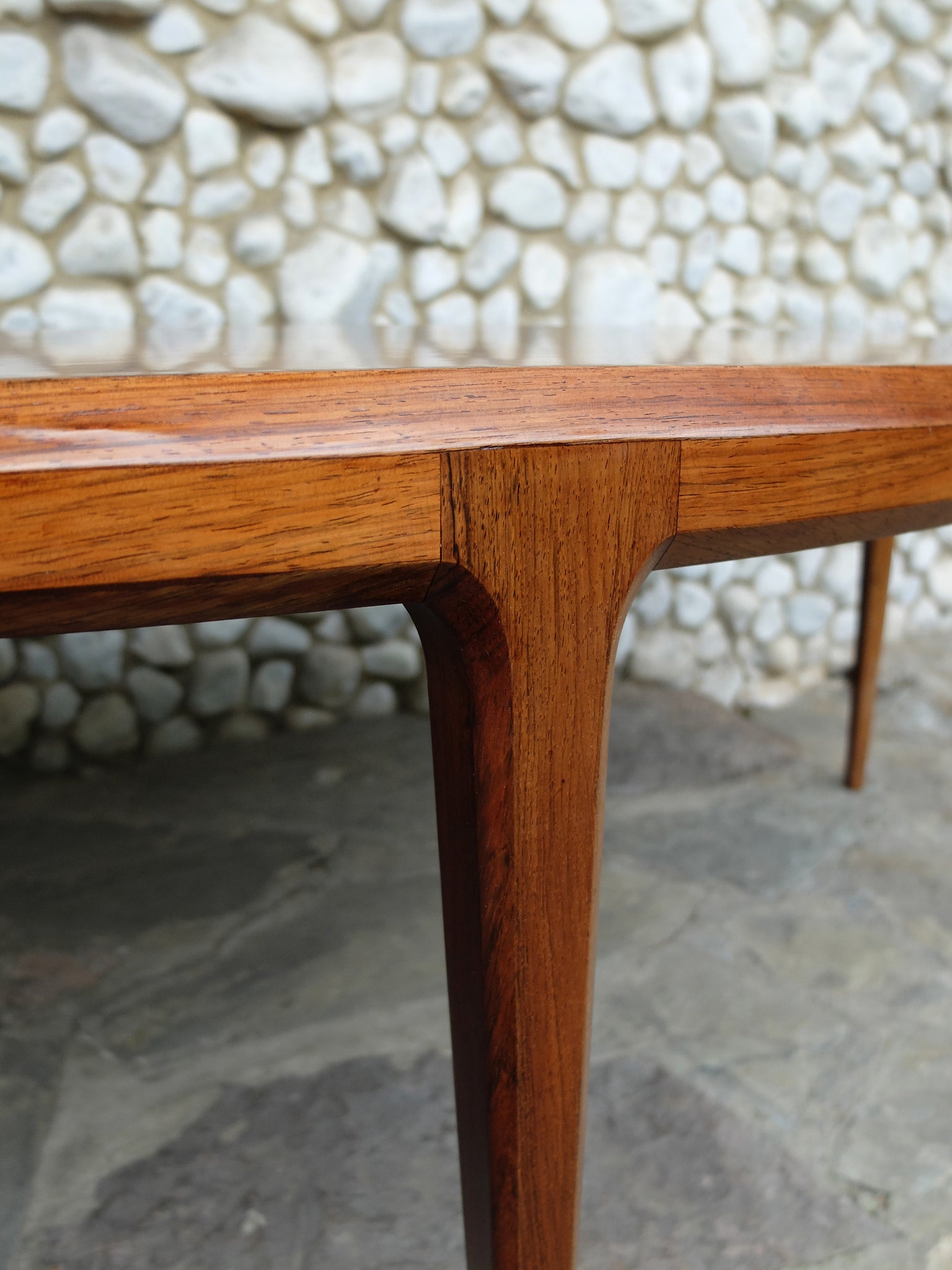 Scandinavian Coffee Table in Rosewood by Johannes Andersen for C. F. Christensen Silkeborg, Denmark, 1960s