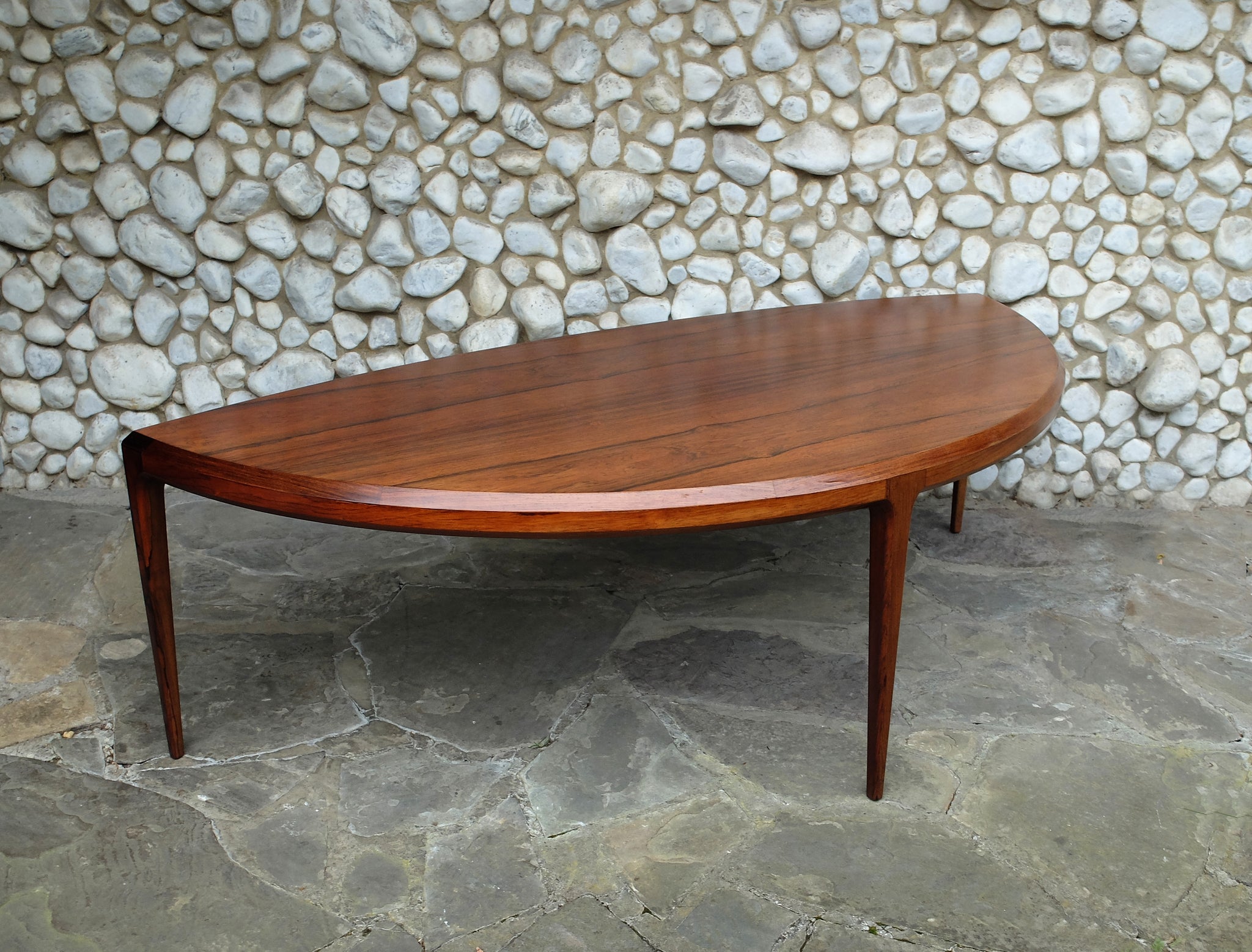 Scandinavian Coffee Table in Rosewood by Johannes Andersen for C. F. Christensen Silkeborg, Denmark, 1960s