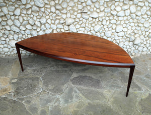 Scandinavian Coffee Table in Rosewood by Johannes Andersen for C. F. Christensen Silkeborg, Denmark, 1960s